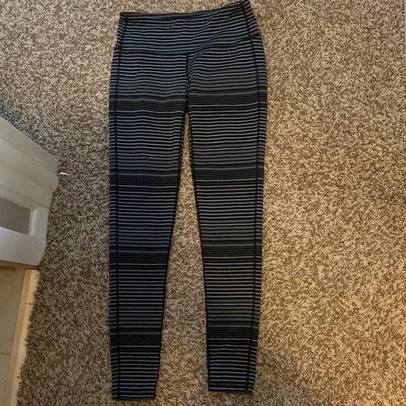 Athleta chaturanga tight black striped leggings - Picture 4 of 4